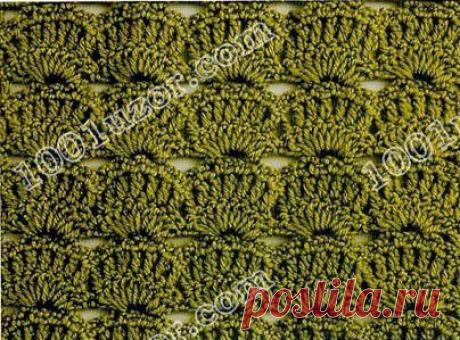 Узоры, связанные крючком. Ракушки и веера