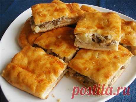 Пирог с картошкой и рыбой