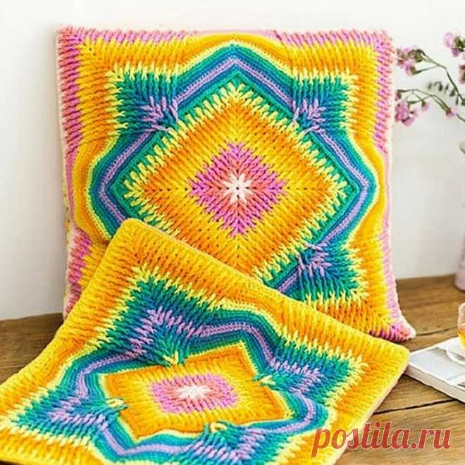 Вяжем классные подушки для дома. 16 вариантов крючком | Вязание с Paradosik_Handmade | Дзен