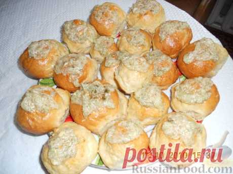 Рецепт: Пампушки с чесноком к борщу на RussianFood.com