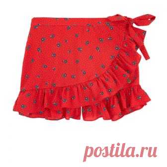 Юбка-шорты с принтом Pepe Jeans для девочек | Melijoe.com Легкая синтетическая ткань, Юбка-шорты 2 в 1, Прямой покрой на бедрах, Перекрещивающиеся