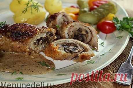 Зразы с грибами - рецепт с пошаговыми фото / Меню недели