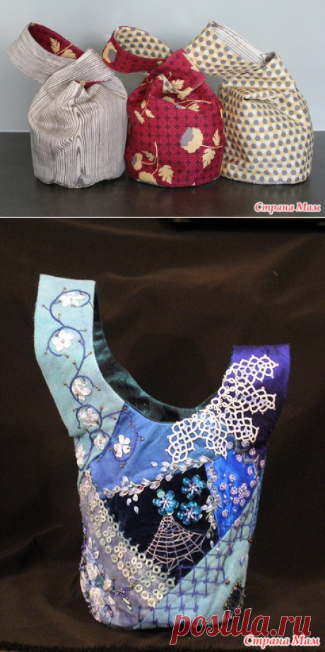 Японская мини-сумка Japanese Knot Bag - Энциклопедия мастер- классов - Страна Мам