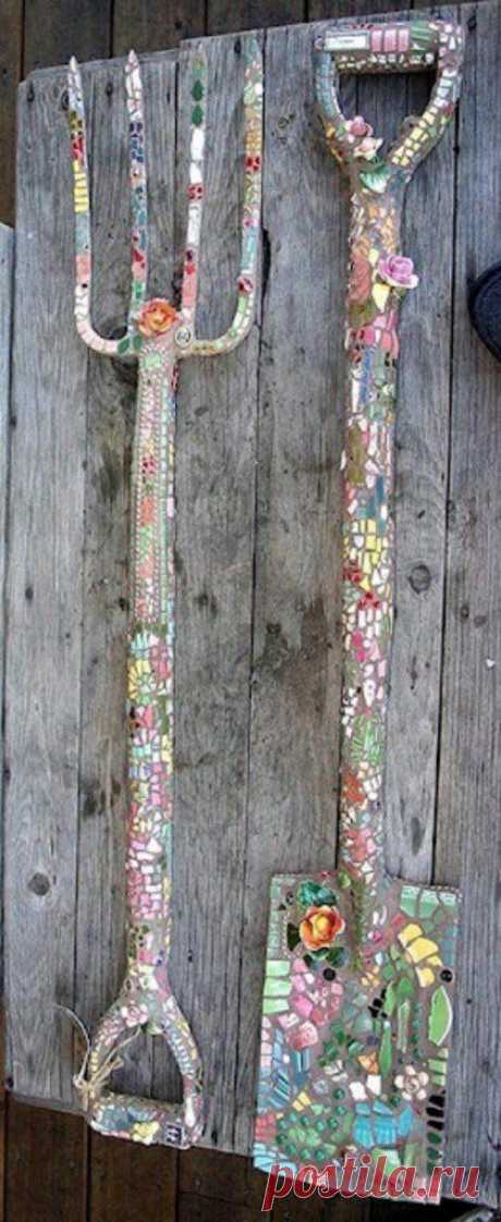 Mosaik basteln - Stein-Mosaik im Garten