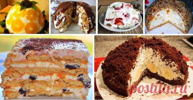 ТОРТЫ БЕЗ ВЫПЕЧКИ: 9 РЕЦЕПТОВ