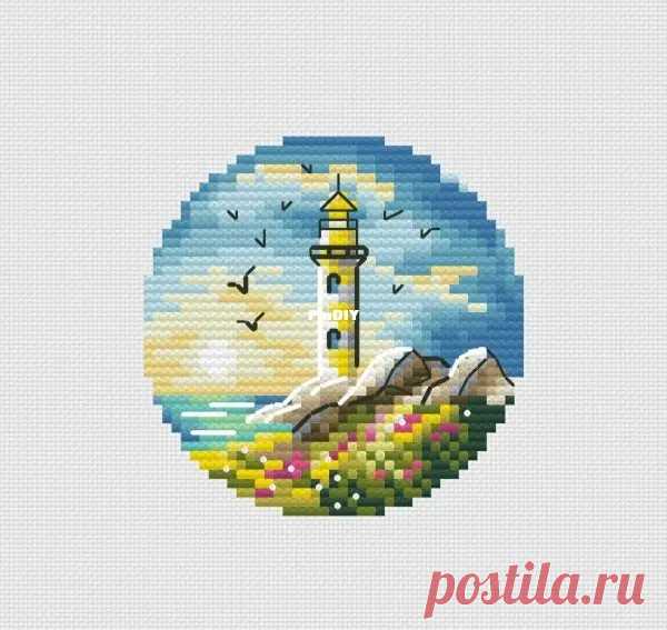 Lighthouse. Field Flowers by Toma Mishukova  Edited by Duckeyd at 2024-10-30 22:04