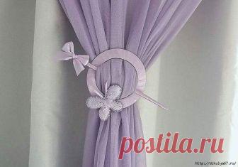 Подхват для штор из CD диска. Мастер-класс Подхват для штор из CD диска. Мастер-класс.
