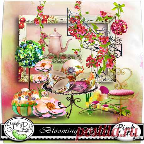 Очень красивый,весенний скрап-набор «Blooming Spring»