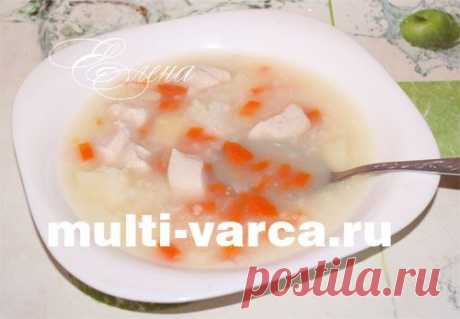 Суп с курицей и рисом в мультиварке
