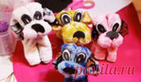 Делаем собачку из полотенца