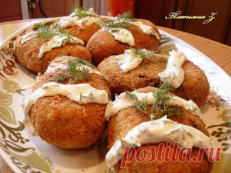 Фасолевые крокеты с грибами