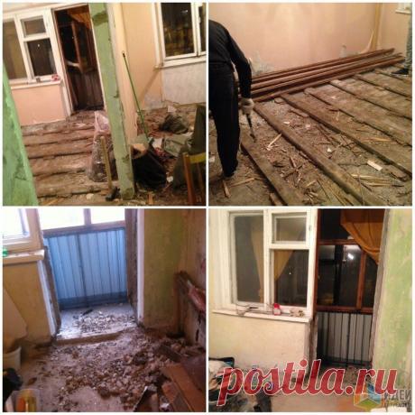 И снова белый-белый дом. Комната 2 в 1. Было - стало