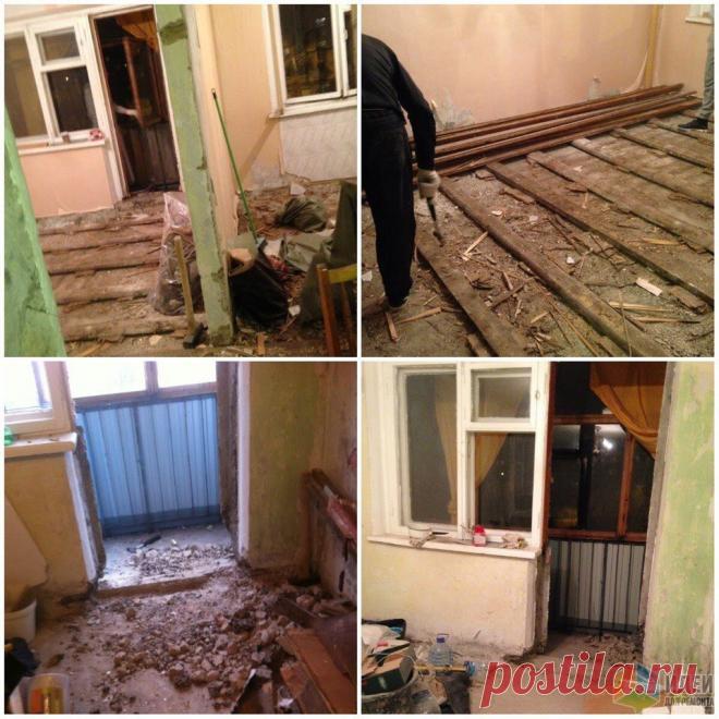 И снова белый-белый дом. Комната 2 в 1. Было - стало