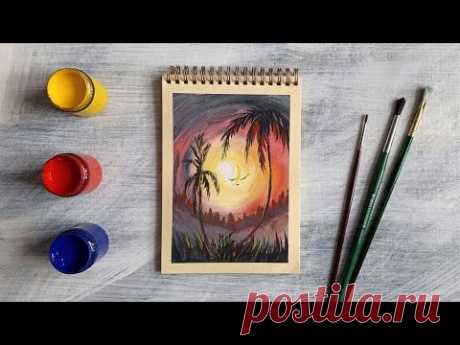 Поправополушарим?:) Рисуем пальмочки