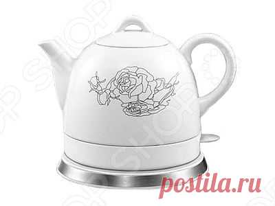 Чайник электрический Rolsen RK1008C с  цветком