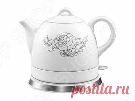Чайник электрический Rolsen RK1008C с  цветком