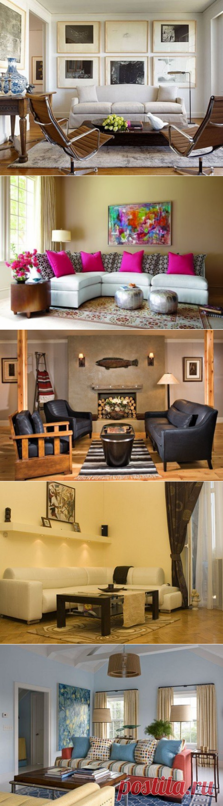 Картины в интерьере гостиной: подборка фото примеров