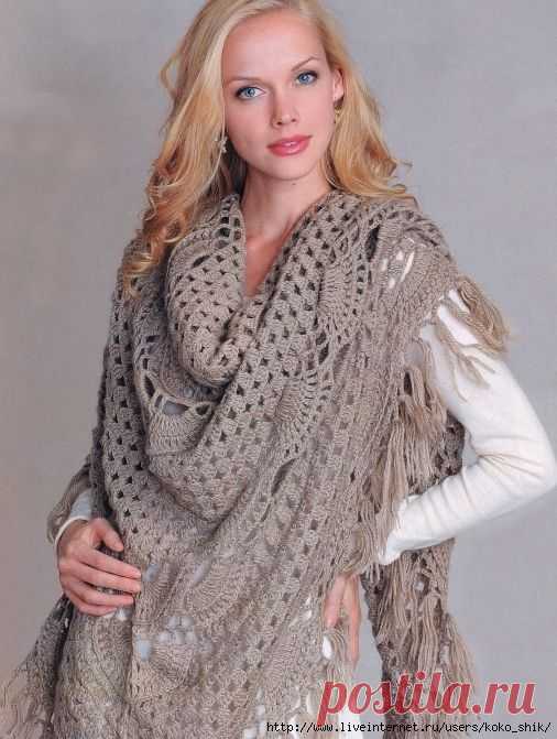 Две Шали и Палантин крючком