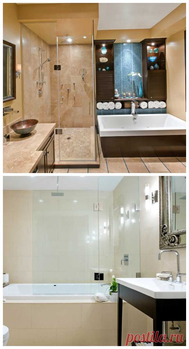60 идей ванной комнаты совмещенной с туалетом