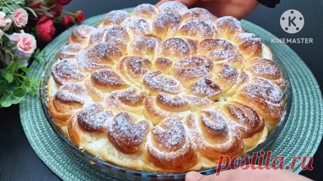 Яблочный пирог, который тает во рту! За 5 минут работы! Быстро, Просто и очень Вкусно | Хозяюшка Узбечка | Дзен