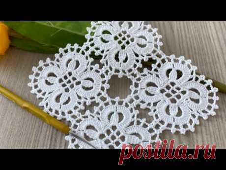 This Crochet Pattern is Great❗️Very Easy and Quick Square Motif Tutorial