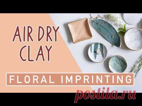 DIY Jewellery Trays - Imprinting Air Dry Clay