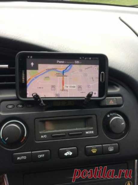 Держатель смартфона для автомобиля из скрепок — Своими руками