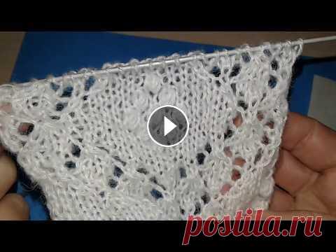 Ажурные узоры спицами. МК 33.урок 2. Ажурные узоры спицами. МК 33.урок 2....