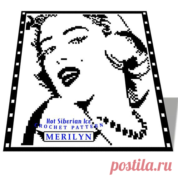 Схема для вязания крючком Мерлин Монро Паттерн от HotSiberianIce