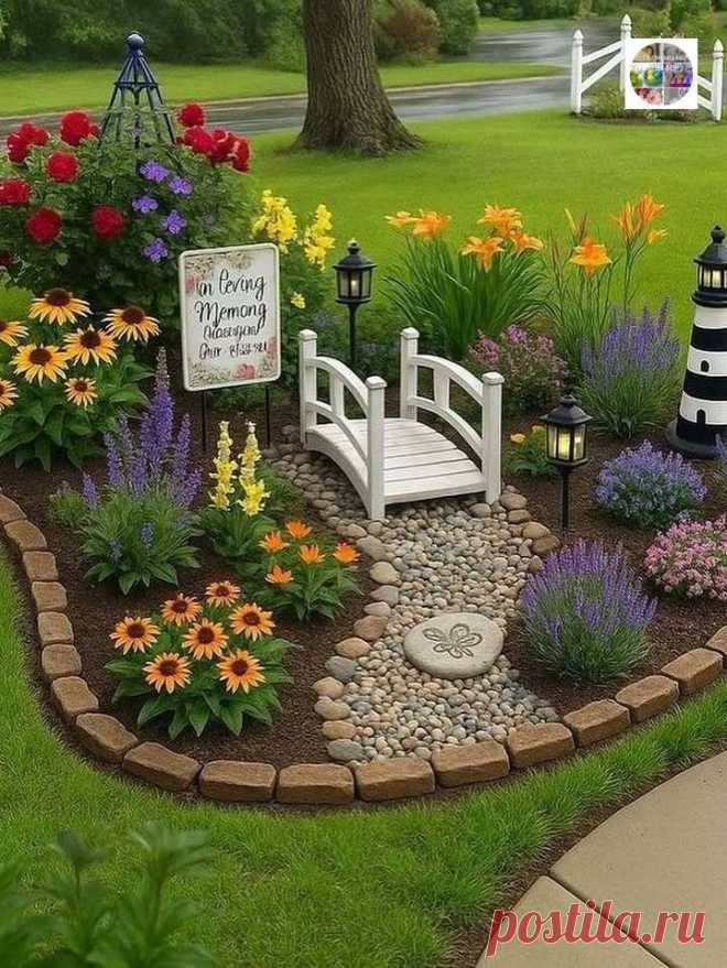 Необычные клумбы, которые украсят любую дачу &#127800;&#127793; Сделано с помощью ИИ