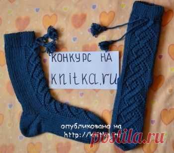 Вязание спицами носков. Схемы носков спицами на Knitka.ru. Носочки для детей, гетры, гольфы и пинетки. - № 4. knitka.ru - схемы для вязания спицами