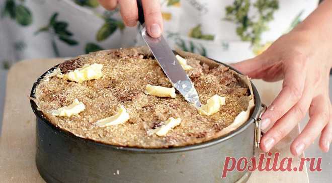 Шарлотка с яблоками и брусникой на Supersadovnik.ru