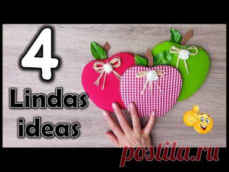 4 LINDAS Y UTILES IDEAS PARA DECORAR LA COCINA - Manualidades fáciles - Crafts for the kitchen