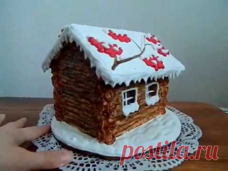 Вариант оформления крыши пряничного домика
