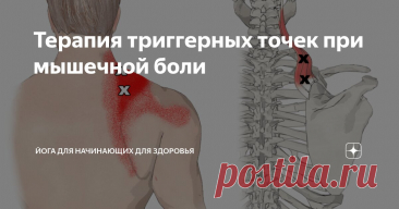 Терапия триггерных точек при мышечной боли Статья автора «Йога для начинающих для здоровья» в Дзене ✍:    Терапия триггерных точек – это искусство тонкого прикосновения, мануальная техника, направленная на деактивацию болезненных, словно...