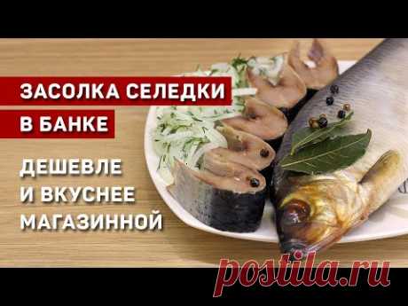 Засолка селедки в банке. Дешевле и вкуснее магазинной.