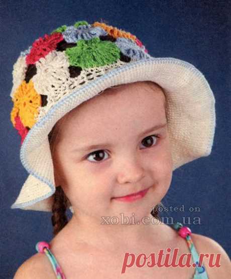 шляпа для девочки с цветами