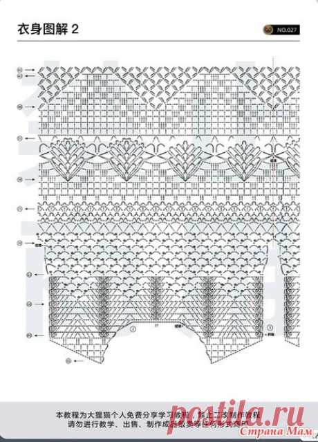 Белоснежный ажурный джемпер на пояске, с расклешенными рукавами. - Все в ажуре... (вязание крючком) - Страна Мам