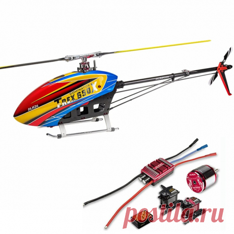 Align t-rex 650x f3c 6ch 3d flying rc helicopter super combo with brushless motor esc servo flybarless system Sale - Banggood.com