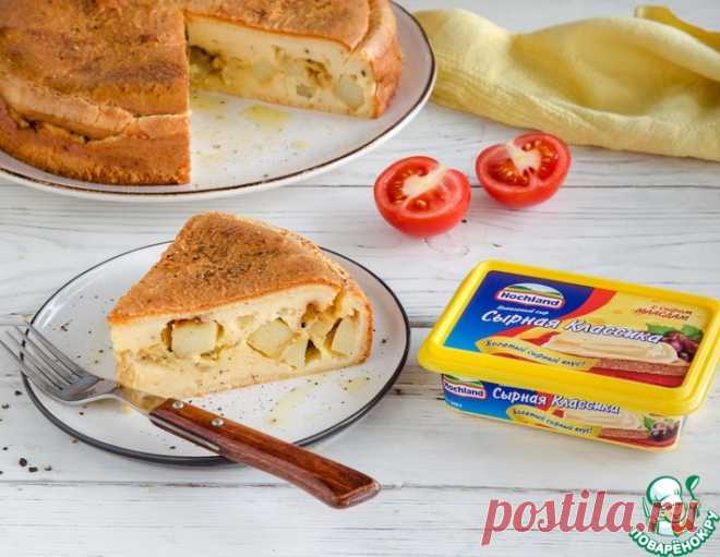 Заливной сырный пирог с картофелем – кулинарный рецепт