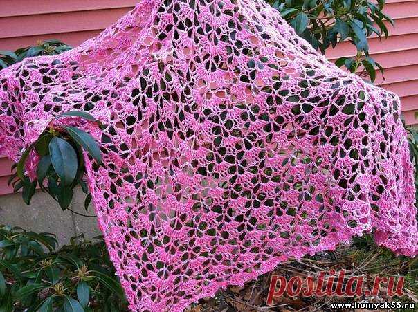 Шарфы, палантины, бактусы, шали крючком » Страница 2