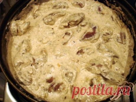 Печень по-строгановски - Простые рецепты Овкусе.ру