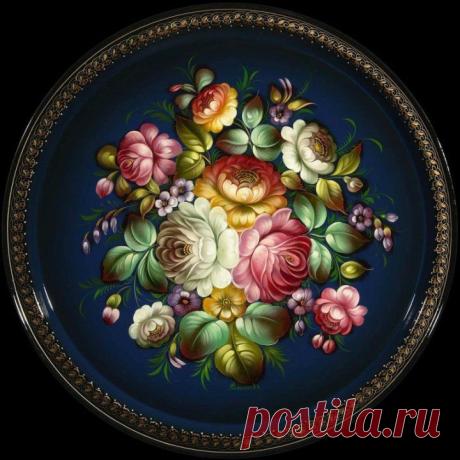 Чудные «картины» жостовской росписи! | УДИВИТЕЛЬНОЕ