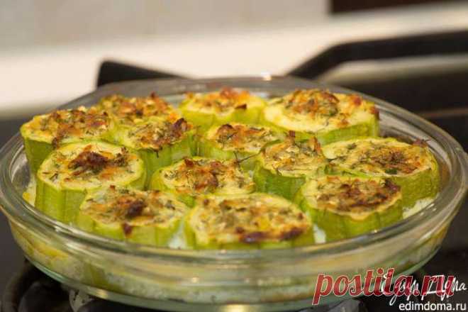 Кабачки, фаршированные брынзой | Кулинарные рецепты от «Едим дома!»