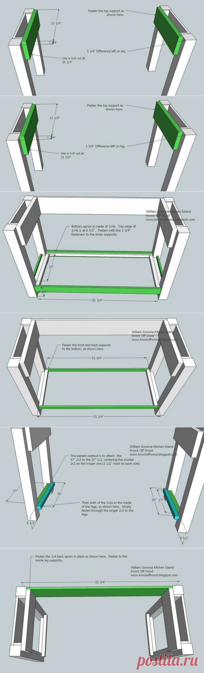 Простой кухонный стол своими руками