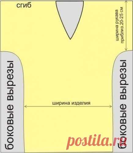 Выкройка простой и практичной туники (Шитье и крой) – Журнал Вдохновение Рукодельницы