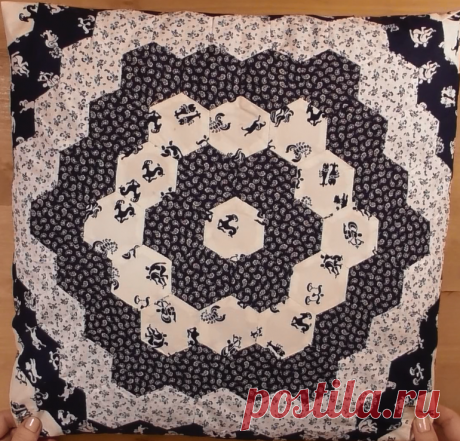 Лоскутное шитьё. Наволочка для подушки. Ручная работа