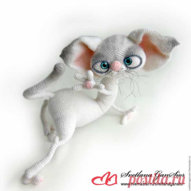 Купить Кошка Ябеда (резерв Regina) - белый, кошка, кот, киска, котенок, ябеда, подхалим