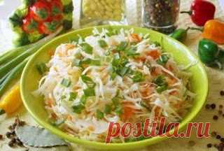Самые вкусные рецепты: Остренькая капуста быстрого приготовления