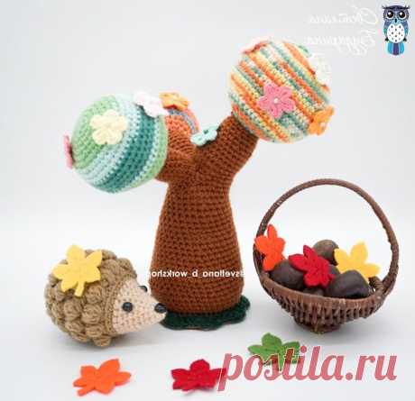 Амигуруми дерево крючком простая схема вязания с описанием